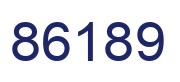 Número 86189 imagen azul