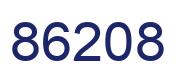 Number 86208 blue image