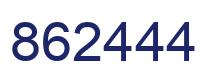 Number 862444 blue image