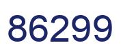Number 86299 blue image