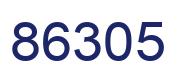 Number 86305 blue image