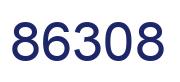 Number 86308 blue image