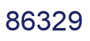 Number 86329 blue image
