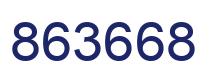 Number 863668 blue image