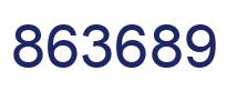 Number 863689 blue image