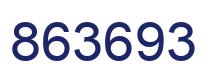 Número 863693 imagen azul