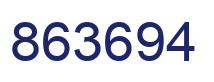 Número 863694 imagen azul