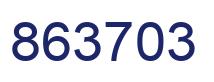 Number 863703 blue image