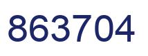 Number 863704 blue image