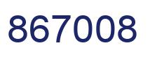 Number 867008 blue image