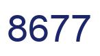 Number 8677 blue image