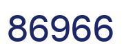 Number 86966 blue image