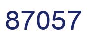 Number 87057 blue image