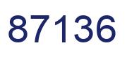 Número 87136 imagen azul