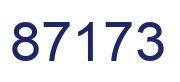 Number 87173 blue image