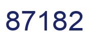Número 87182 imagen azul