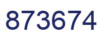 Número 873674 imagen azul
