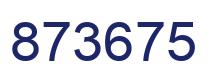 Número 873675 imagen azul