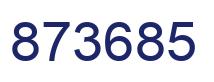 Número 873685 imagen azul
