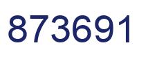 Número 873691 imagen azul