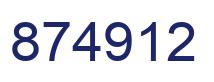 Number 874912 blue image