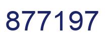 Number 877197 blue image