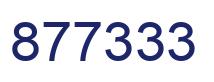 Número 877333 imagen azul