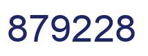 Number 879228 blue image