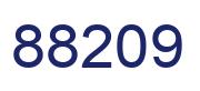 Number 88209 blue image