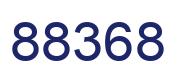 Number 88368 blue image