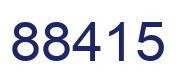 Número 88415 imagen azul