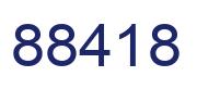 Número 88418 imagen azul
