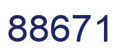 Number 88671 blue image