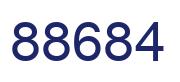 Número 88684 imagen azul