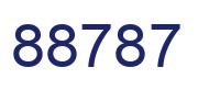 Número 88787 imagen azul