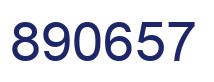 Number 890657 blue image