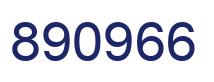 Number 890966 blue image