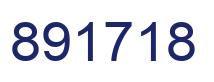 Number 891718 blue image