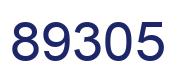 Number 89305 blue image