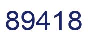 Número 89418 imagen azul