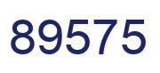 Number 89575 blue image