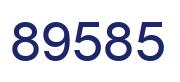 Number 89585 blue image