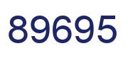 Number 89695 blue image
