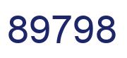 Number 89798 blue image