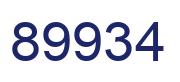 Número 89934 imagen azul