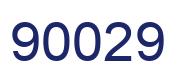 Número 90029 imagen azul
