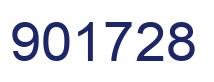 Number 901728 blue image