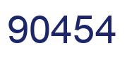 Number 90454 blue image