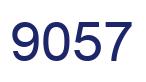 Number 9057 blue image
