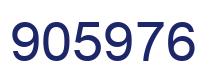 Number 905976 blue image